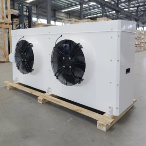 Custom Kudoo Electric Heavy Duty Wall Mount Steel Plate Powder Coated Air Cooler 6.97kW Cooling Capacity 380V 15m Air Evaporator