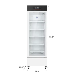 Reagents and Lab Use Refrigerator Lab Medicine Fridge Vertical Glass Door Pharmacy Refrigerator - Image 6
