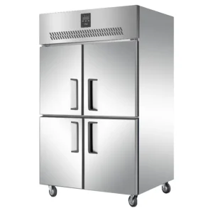 Upright Freezers Refrigerator Luxury Commercial Kitchen Freezer Vertical Stainless Steel Big Capacity Single-Temperature Deep
