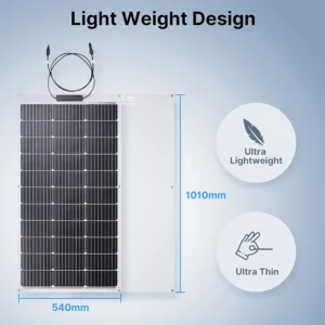 Hot Sale 400W 300W 200W 100W 50W Flexible Solar Panel Lightweight Solar System Portable - Image 3