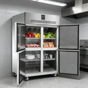 Upright Freezers Refrigerator Luxury Commercial Kitchen Freezer Vertical Stainless Steel Big Capacity Single-Temperature Deep - Image 6