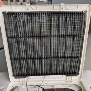 4 Pipe Water Cooled Ceiling Chilled Water Cooling and Heating Electric Cassette Fan Coil Unit Price - Image 5