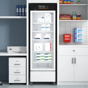 Reagents and Lab Use Refrigerator Lab Medicine Fridge Vertical Glass Door Pharmacy Refrigerator - Image 3