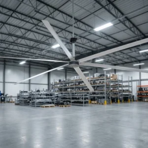 Industrial Fans Aluminum Alloy Blades 10ft Diameter Touch Control Roof Mount Mist Industrial Fan - Image 6